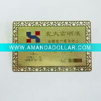Wholesale gold business card