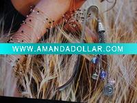 Wholesale fashion bead metal bookmark