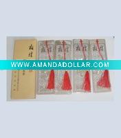 Wholesale Silver brass bookmark
