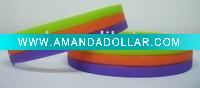 Customized silicone rainbow bracelet
