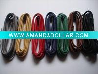 Wholesale colorful waxed shoelace