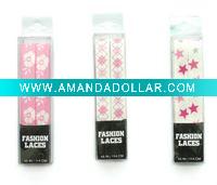 Wholesale Flat polyester shoelace with pvc bag packing
