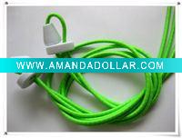 Wholesale Lock Laces ( neon green with white stripes )