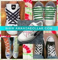 Wholesale multicolor polyester Shoelace