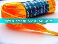 Wholesale Neon Orange & Yellow Flat Shoelaces