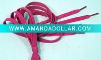 Wholesale Deep Pink Flat Shoelaces