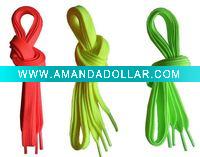 100% polyester neon colour shoelace