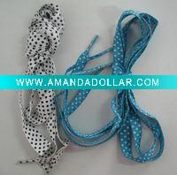Wholesale 100% polyester printed shoelace