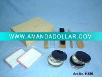 Wholesale Shoe Polish Set with wooden case