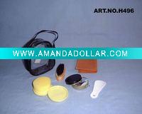 Wholesale 5 pcs shoe polish kit with pvc pouch