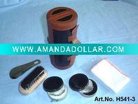 shoe cleaning kit with elliptical box