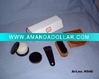 shoe shine set with white box