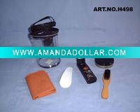Wholesale 5 pcs shoe polish kit with pvc pouch