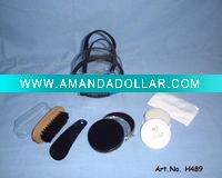 Wholesale 5 pcs shoe shine kit with pvc pouch