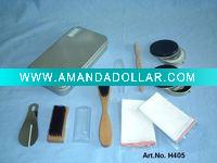 Wholesale 8 pcs shoe cleaning set with aluminum case