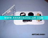 Wholesale 4pcs shoe shine set with PVC bag