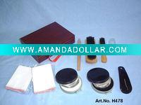 Wholesale 7 pcs shoe shine set with wooden case