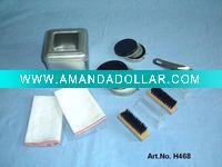 Wholesale 7 pcs shoe polish set with aluminum case