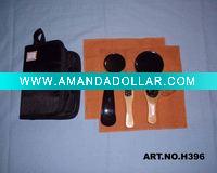 Wholesale 5pcs shoe shine kit with black bag