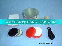 Wholesale 5pcs shoe shine kit with aluminum case