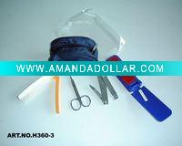Wholesale shoe polish kit whit zipper bag
