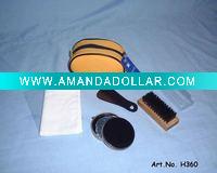 Wholesale shoe shine kit with zipper bag