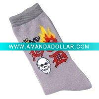 Man Jacquard Cotton Socks