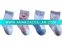 Wholesale Baby girl cotton socks GY-00430