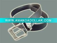 men's classic black leather belt