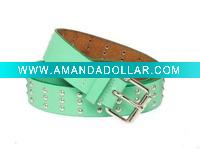 Wholesale Kids fashion studs PU belt