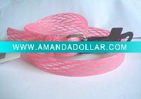 Wholesale Pink kids pvc belt KB1001