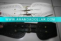 Wholesale free girls fashion materials belt tightness belt pu belt