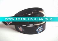 Wholesale Dress belt with embroidered flowers KB1006