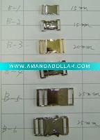 shiny metal buckle