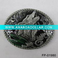 Wholesale Fashion zinc alloy buckle for belt of howling wolf
