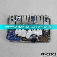 Wholesale Pewter finish fashion bowling buckle for belt