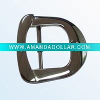 Wholesale Zinc alloy belt buckle with nickel color, 60*60mm
