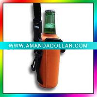 Wholesale Neoprene cooler with strap/belt loop/clip, Stubby holder, Beer koozie, Can cooler with handle