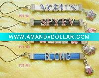 mobilephone strap with belt and letters