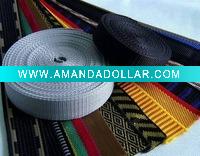 Wholesale Strap/Polyester webbing/mesh belt/ ribbon / taps /braid / rope
