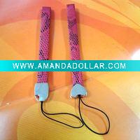 mobile phone strap with snake belt