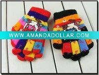 Wholesale Fashion kids acrylic print magic gloves