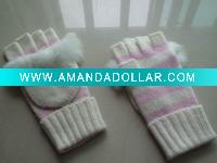 knitted gloves