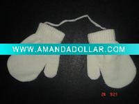 Soft Color Babys Gloves With Hang Line