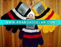 Knitting stripe multicolor children glove