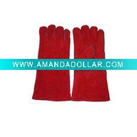 Wholesale fashion gloves,split leather gloves with 14" inch length
