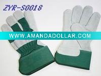 cow split leather work gloves