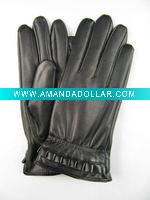 Synthetic leather winter men glove