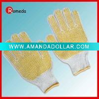 the PVC dotted fashion cotton working gloves