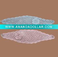 crochet cotton headband